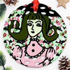 Wicked Witch Wall Round Filigree Ornament (two Sides)