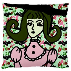 Wicked Witch Wall Large Cushion Case (two Sides) by snowwhitegirl