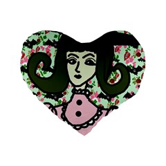 Wicked Witch Wall Standard 16  Premium Heart Shape Cushions by snowwhitegirl