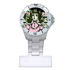 Wicked Witch Wall Plastic Nurses Watch by snowwhitegirl