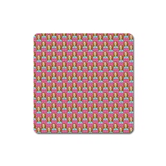 Girl Pink Square Magnet by snowwhitegirl