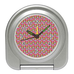 Girl Pink Travel Alarm Clock by snowwhitegirl