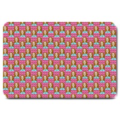 Girl Pink Large Doormat  by snowwhitegirl