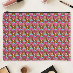 Girl Pink Cosmetic Bag (xxxl) by snowwhitegirl