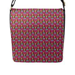 Girl Pink Flap Closure Messenger Bag (l) by snowwhitegirl