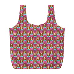 Girl Pink Full Print Recycle Bag (l) by snowwhitegirl