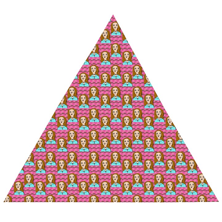 Girl Pink Wooden Puzzle Triangle