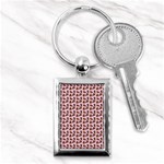 Cute Deer Pattern Pink Key Chain (Rectangle) Front