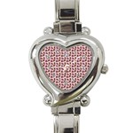 Cute Deer Pattern Pink Heart Italian Charm Watch Front