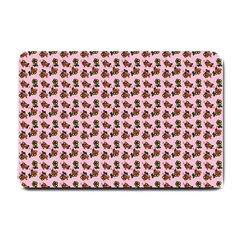 Cute Deer Pattern Pink Small Doormat  by snowwhitegirl