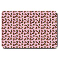 Cute Deer Pattern Pink Large Doormat 