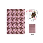 Cute Deer Pattern Pink Playing Cards Single Design (Mini) Back