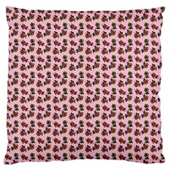 Cute Deer Pattern Pink Standard Flano Cushion Case (one Side) by snowwhitegirl