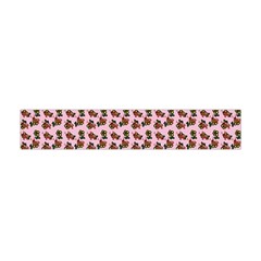 Cute Deer Pattern Pink Flano Scarf (Mini)