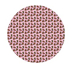 Cute Deer Pattern Pink Mini Round Pill Box by snowwhitegirl