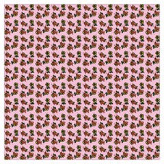 Cute Deer Pattern Pink Lightweight Scarf 