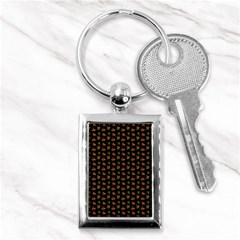 Cute Deer Pattern Black Key Chain (rectangle) by snowwhitegirl