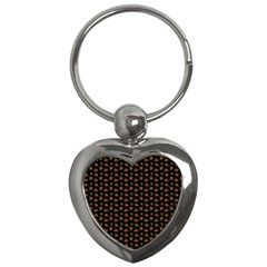 Cute Deer Pattern Black Key Chain (heart) by snowwhitegirl