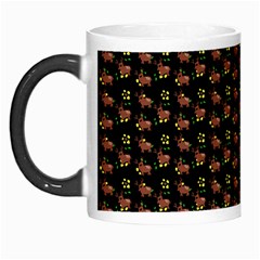 Cute Deer Pattern Black Morph Mugs by snowwhitegirl