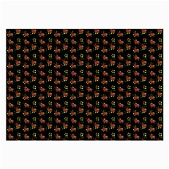 Cute Deer Pattern Black Large Glasses Cloth (2 Sides) by snowwhitegirl