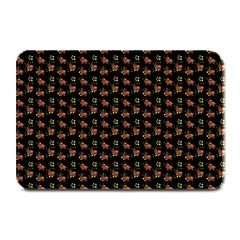 Cute Deer Pattern Black Plate Mats by snowwhitegirl