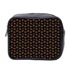 Cute Deer Pattern Black Mini Toiletries Bag (two Sides) by snowwhitegirl