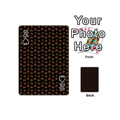 Cute Deer Pattern Black Playing Cards 54 Designs (mini) by snowwhitegirl