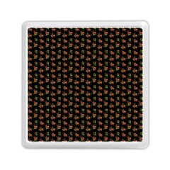 Cute Deer Pattern Black Memory Card Reader (square) by snowwhitegirl