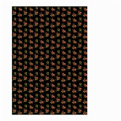 Cute Deer Pattern Black Small Garden Flag (two Sides) by snowwhitegirl