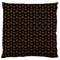 Cute Deer Pattern Black Standard Flano Cushion Case (one Side) by snowwhitegirl