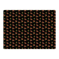 Cute Deer Pattern Black Double Sided Flano Blanket (mini)  by snowwhitegirl