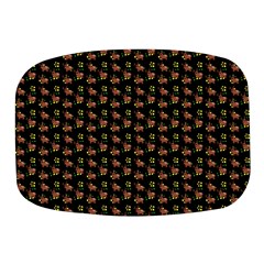 Cute Deer Pattern Black Mini Square Pill Box