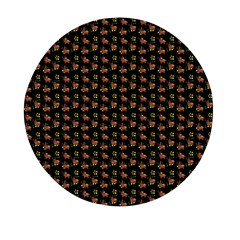 Cute Deer Pattern Black Mini Round Pill Box (pack Of 3)