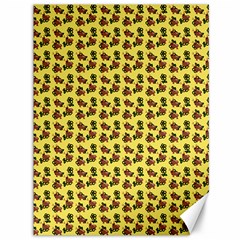 Cute Deer Pattern Yellow Canvas 36  X 48  by snowwhitegirl