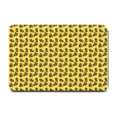 Cute Deer Pattern Yellow Small Doormat  by snowwhitegirl