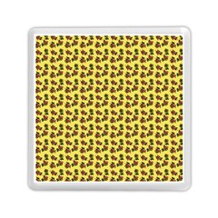 Cute Deer Pattern Yellow Memory Card Reader (square) by snowwhitegirl