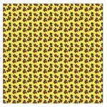 Cute Deer Pattern Yellow Large Satin Scarf (Square) Front