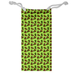 Cute Deer Pattern Green Jewelry Bag by snowwhitegirl