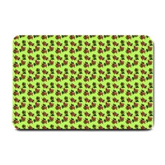 Cute Deer Pattern Green Small Doormat  by snowwhitegirl