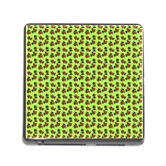 Cute Deer Pattern Green Memory Card Reader (square 5 Slot) by snowwhitegirl