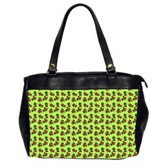 Cute Deer Pattern Green Oversize Office Handbag (2 Sides) by snowwhitegirl