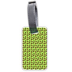 Cute Deer Pattern Green Luggage Tag (one Side) by snowwhitegirl