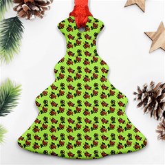 Cute Deer Pattern Green Ornament (christmas Tree) 