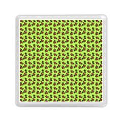 Cute Deer Pattern Green Memory Card Reader (square) by snowwhitegirl