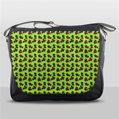 Cute Deer Pattern Green Messenger Bag by snowwhitegirl