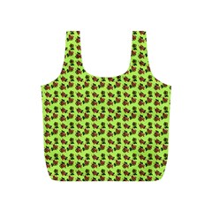 Cute Deer Pattern Green Full Print Recycle Bag (s) by snowwhitegirl