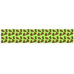 Cute Deer Pattern Green Large Flano Scarf 