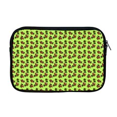 Cute Deer Pattern Green Apple Macbook Pro 17  Zipper Case by snowwhitegirl