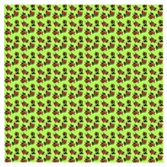 Cute Deer Pattern Green Wooden Puzzle Square by snowwhitegirl