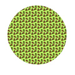 Cute Deer Pattern Green Mini Round Pill Box (pack Of 3)